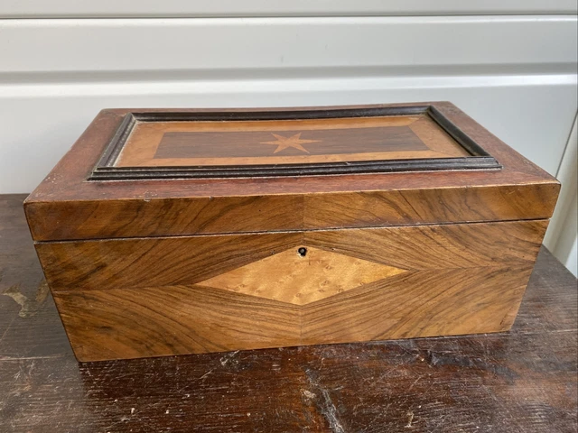 Petite Boîte En Bois Vintage - Coffret à Bijoux Ou à Thé, Déco Ancienne, Occasion