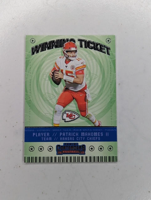2020 Panini Contenders - Winning Ticket #WT1 Patrick Mahomes II