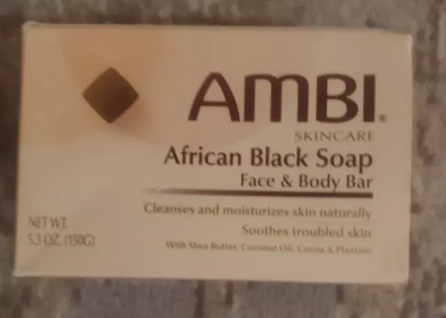 Ambi Skincare Black Soap with Shea Butter, 3.5 Oz.