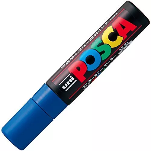 Uni Posca Marcador Pintura PC17K.33 Muy Grueso Cuadrado Núcleo Azul De Japón