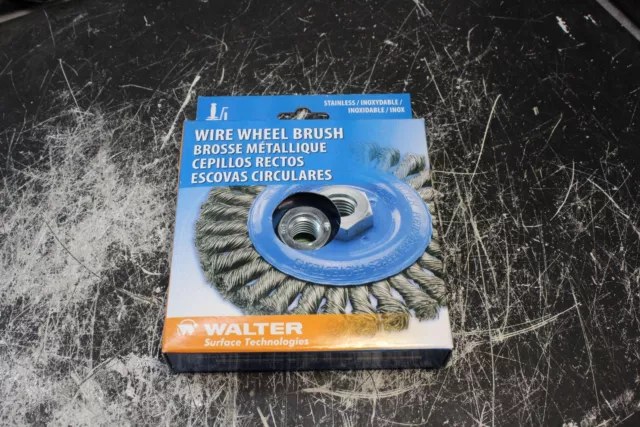 Walter Wire Wheel Brush - Knot Twisted 5" x 3/8" x 5/8" # 13-L 514