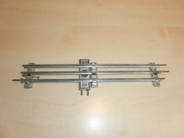 14466) Märklin - Spur 0 - Anschlussgleis Gerade - 3-leiter - L. 32 cm - verzinnt