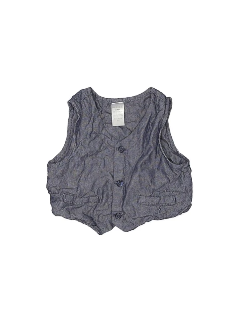 George Girls Blue Denim Vest 6-9 Months