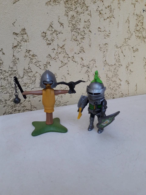 Playmobil 4768 - Chevalier Du Lion Avec Mannequin D'entraînement - Figurines Et Accessoires, Voiture Avec Lumière
