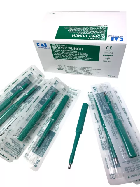 1,5 mm - 8 mm perçage STÉRILE poinçon de biopsie OUTIL D'IMPLANT DERMIQUE - UK - CHOISIR LA TAILLE ! 2