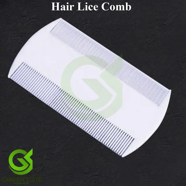 Double Sided Hair Lice Comb White Color Head Hair Dust Combing Nit Comb Home Use