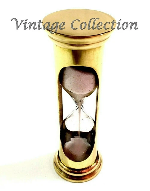 Nautische Messing Mini Sanduhr Vintage Antik Tisch Deko Sanduhr Geschenk