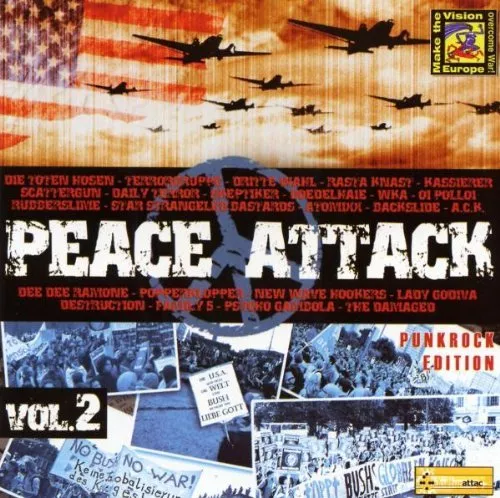 PEACE ATTACK Vol.2 Anti-Kriegs Compilation CD (2003 Impact) neu!