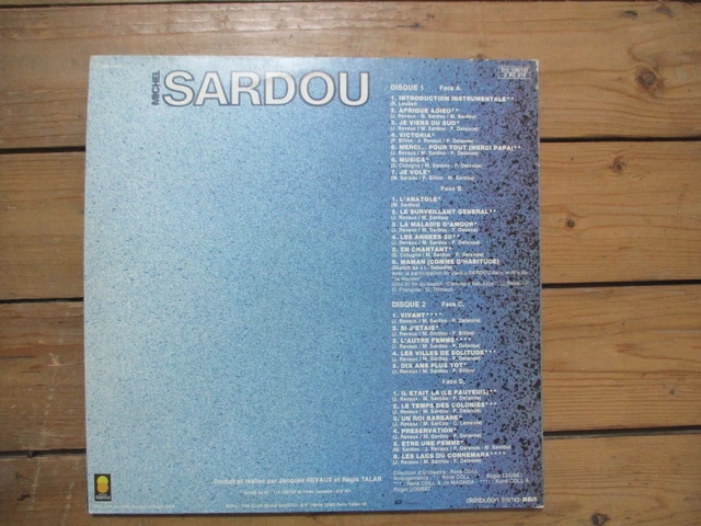 Double 33 T Michel Sardou Vivant 1983 Dedicace + 2 Programmes Et Un Livre 5