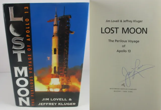 Lost Moon The Perilous Voyage of Apollo 13  SIGNED ✎  Astronaut Jim Lovell + COA