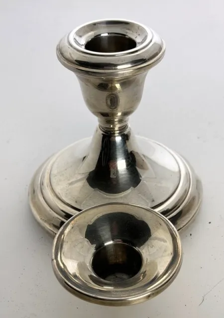 Gorham Sterling silver weighted candlestick holder