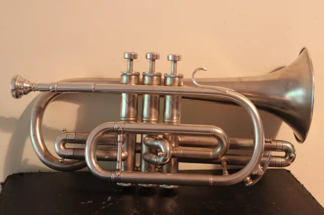 Silver Boosey & Hawkes Regent Bb Cornet gereinigt & gewartet