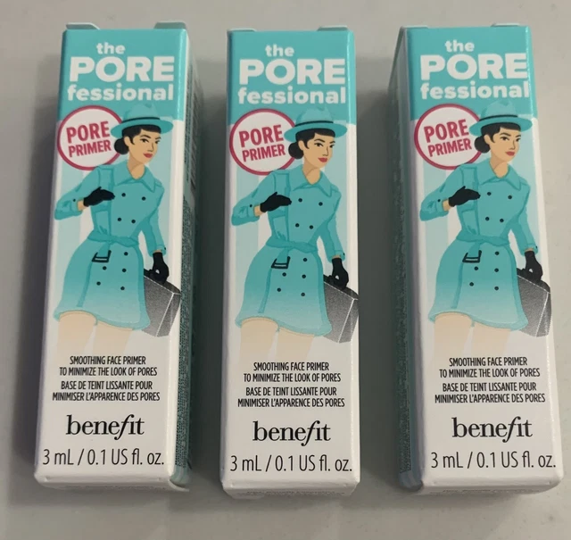 Benefit Porefessional face primer sample lot set x 3 - 0.1 oz 3 ml each Boxed Benefit Porefessional face primer sample lot set x 3 - 0.1 oz 3 ml each Boxed