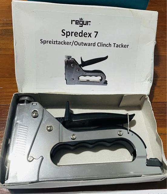 Regur Spredex 7 Stapler, Outward Clinch Tacker, Staple Gun