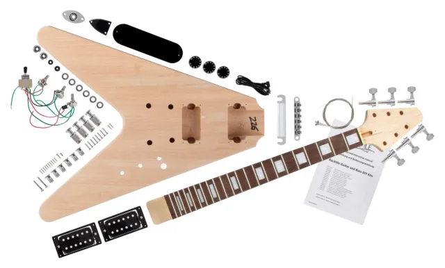 B-WARE Rocktile FV E-Gitarre Bausatz selber bauen Do It Yourself Kit Set basteln