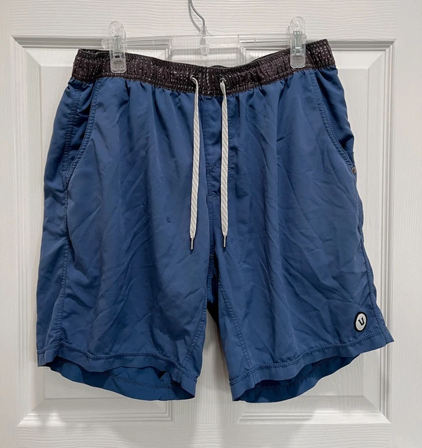 VUORI Mens Kore Running Shorts Blue Athletic Lined XL