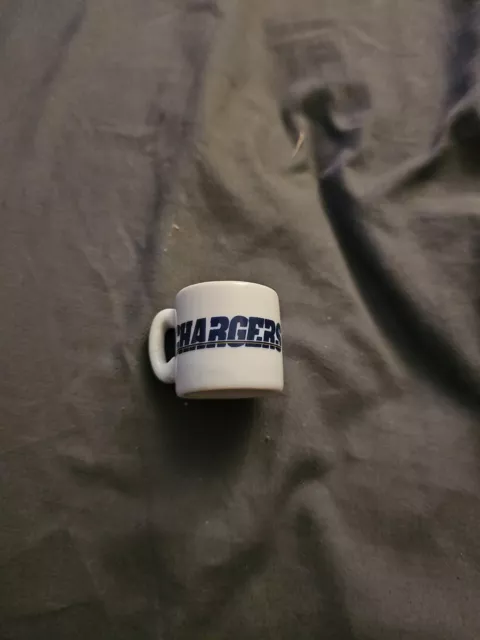 ⭐️ NFL Football San Diego Chargers Ceramic Gumball Mini Coffee Mug - 1.25" Tall
