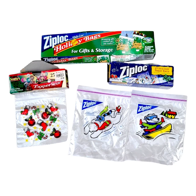 ZIPLOC LIMITED EDITION Holiday Storage Bags LOT Christmas 17.00 PicClick