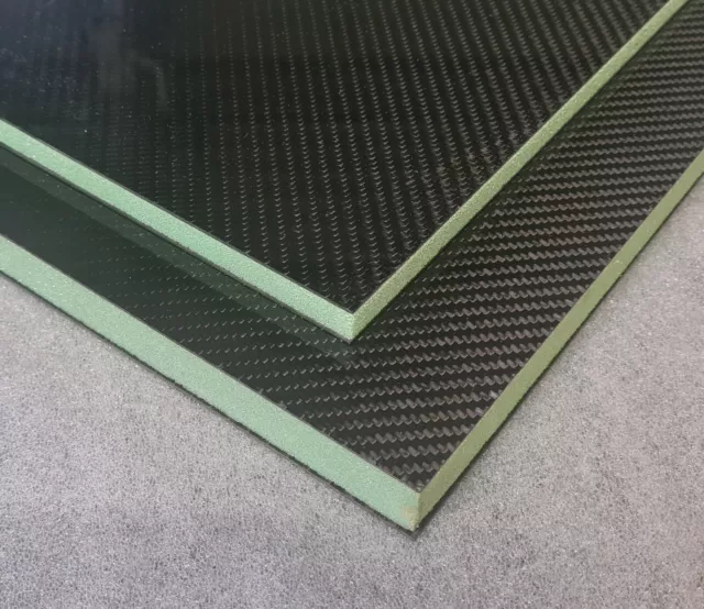 CFK Sandwich Panel 11mm - Carbon fiber sandwich sheet 6mm