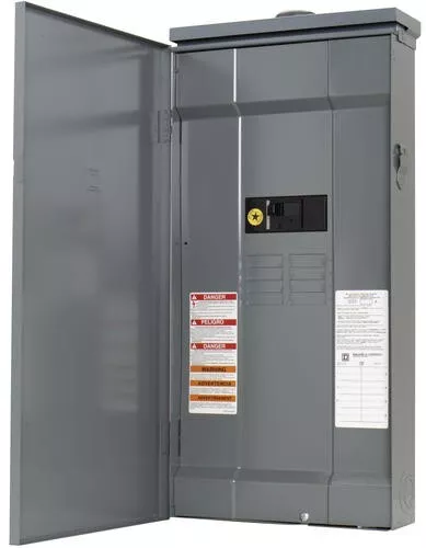 200-Amp 8-Space 16-Circuit Outdoor Main Breaker Load Center with Feed Thru Lug