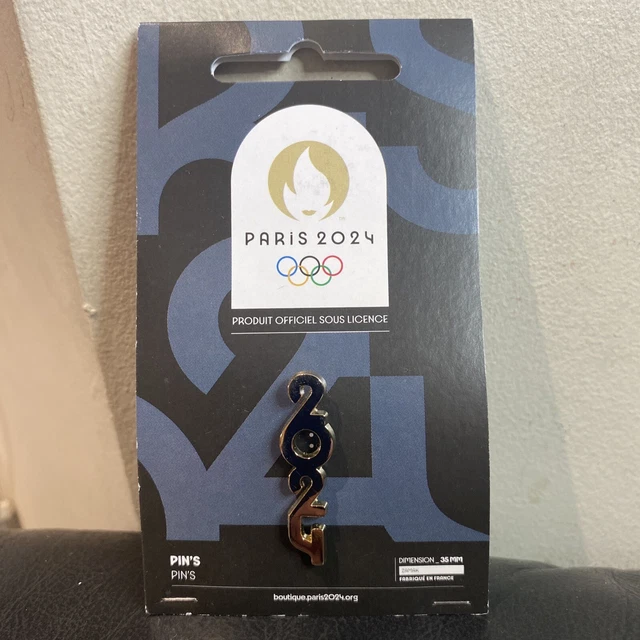 SUMMER OLYMPIC GAMES Paris 2025 golden plated badge official licensed