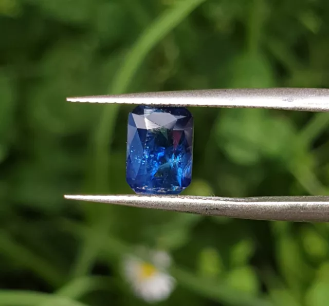 1.5 Carat Natural Corundum Royal Blue Sapphire Octagon cut