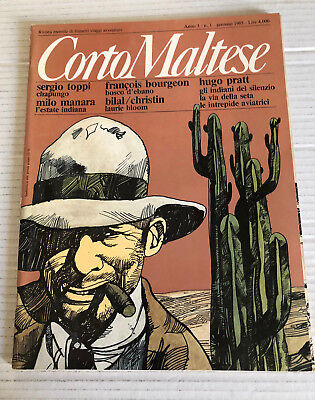 Corto Maltese n.1 gennaio 1985 rivista mensile di fumetti viaggi avventure