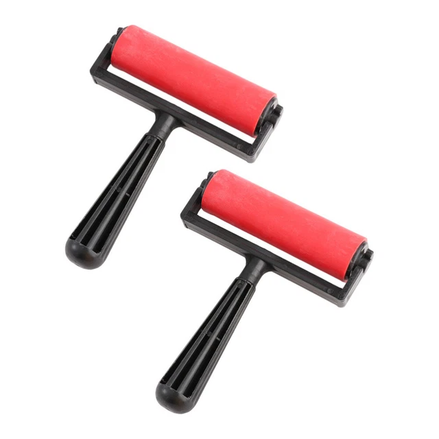 2 pz rullo per pittura ad olio rullo per brayer rullo in silicone ad alta temperatura tratti plastica