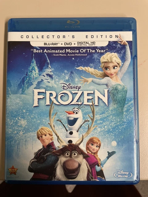 Disneys Frozen (Blu-ray,DVD 2013) Collectors Edition Used