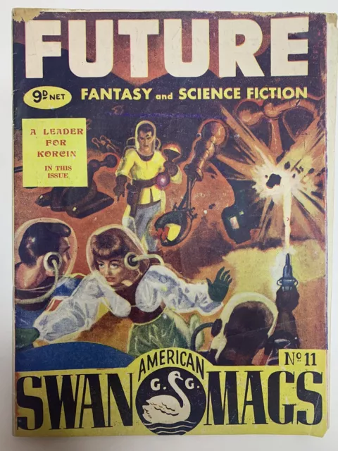 FUTURE FANTASY AND SCIENCE FICTION #11, SWAN BRITISH Pulp Magazine 1948 Scarce