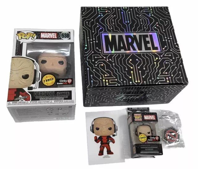 MARVEL POP! Deadpool (Gamer) #538 Bobblehead Funko Mystery Box - No Candy