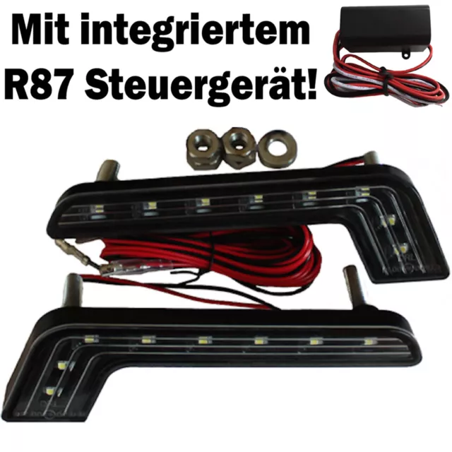 8SMD LED Tagfahrleuchten TFL L-Form Tagfahrlicht für Mercedes W210 W211 W212