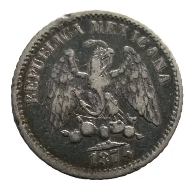 Mexico 1874 5 Centavos Alamos