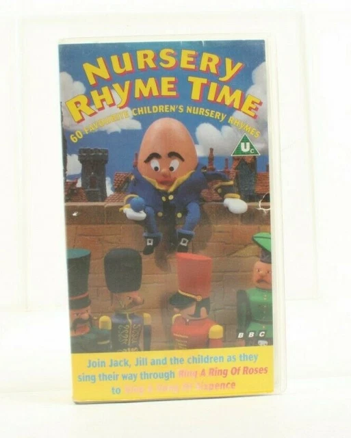 NURSERY RHYME TIME 60 Children’s Nursery Rhymes’VHS Video BBC £14.99