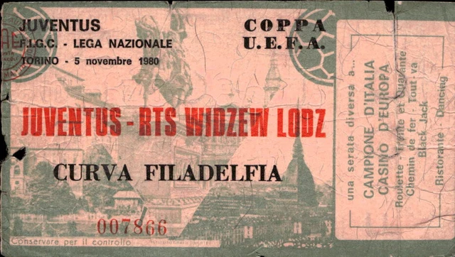 Ticket De Match Widzew Łódź Vs Monaco – C3 UEFA 1999/2000, Collector