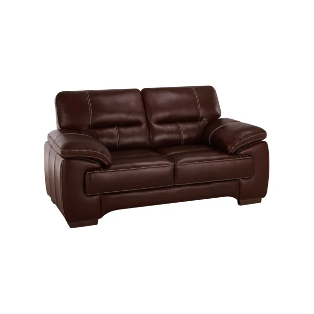 Oak Furnitureland Arlington 2 Seater Chunky Sofa 100% Leather Tan RRP £1199.99