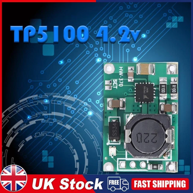 TP5100 DC 5-18V Lithium Battery Charger Management Module Charging PCB Board
