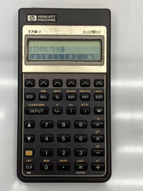 HP 17BII Hewlett Packard 17B II Business Calculator