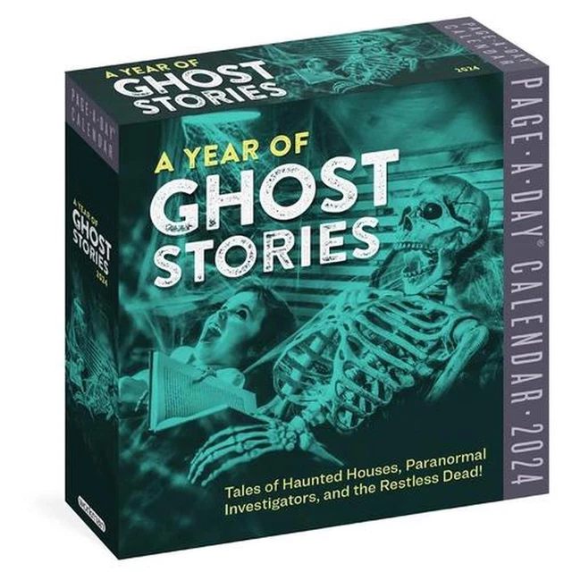 YEAR OF GHOST Stories PageADay Calendar 2024 Tales of Haunted Houses