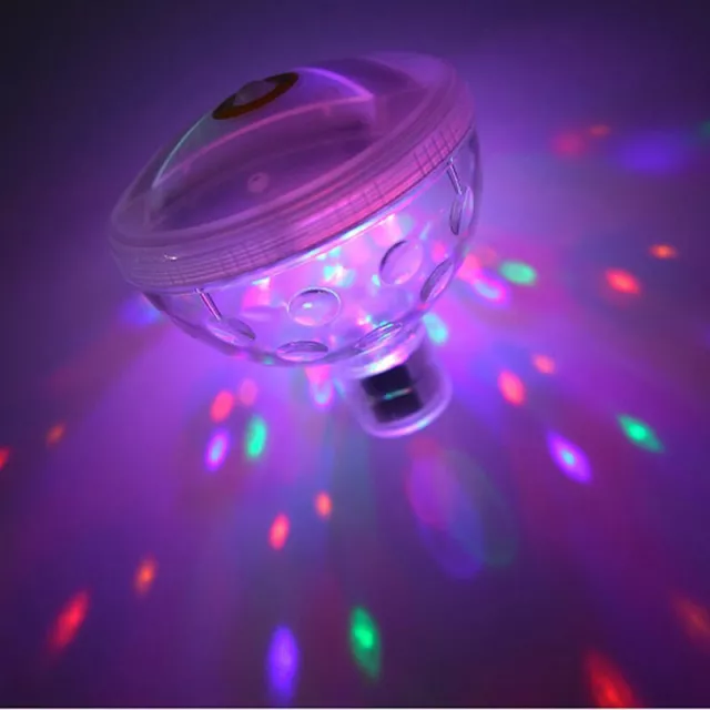 Floating Underwater LED Glow Disco Light Show Swimming for Pool Hot Tub Spa Lamp 2