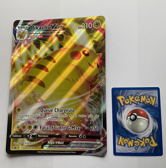 Lot of 3 French Pokemon Cards New Jumbo Pikachu Vmax SWSH286 Zenith Supreme