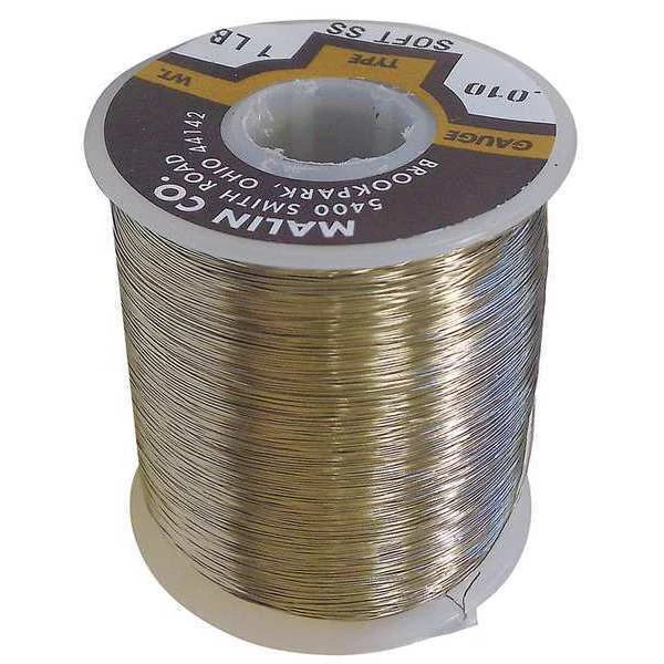 MALIN CO Lockwire, Spool, 0.02 Dia, 207.75ft 03-0200-014S