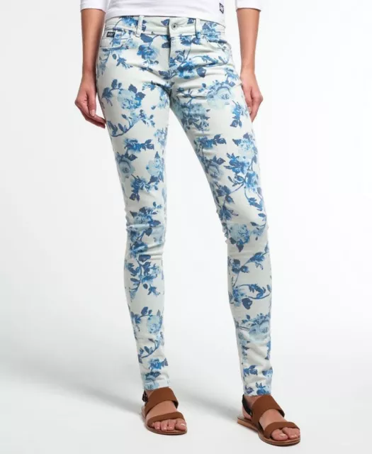 Superdry - New Womens Cassie Skinny Jeans (Peonie Blue) - 30W & 30L ( BNWT) New