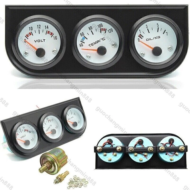 Manometro Temperatura Olio 52mm 12V - Indicatore LED Per Auto, Range 50-150°C, Con Sensore - Foto 9