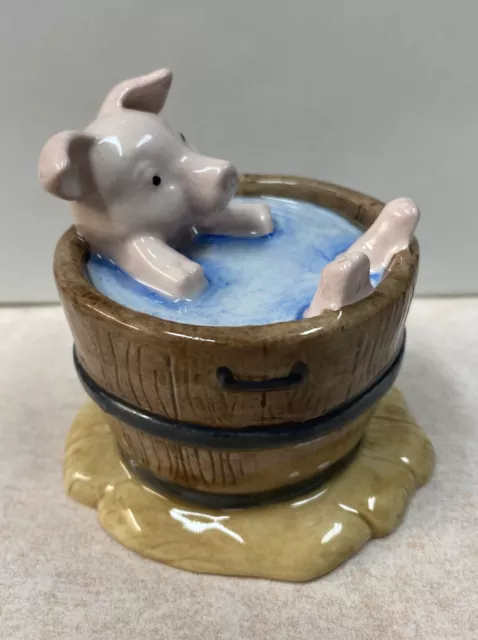 Beatrix Potter YOCK-YOCK IN THE TUB Figurine Beswick BP10a Doulton Pig MINT