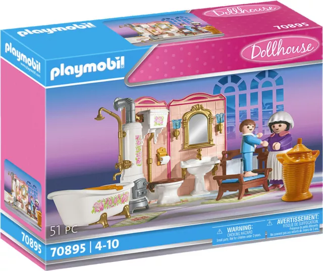 Playmobil Set 70895 Baño Romántico con Espejo de Bañera Independiente Nuevo...