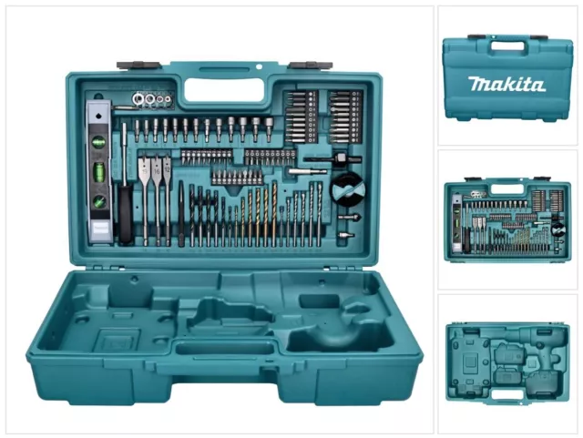 Makita Transportkoffer Bit Bohrer Wasserwaage Lochsäge 102 tlg. für DTD und DHP