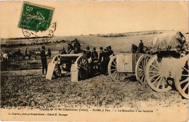 CPA AK Militaire Champ de tir de Chambaran Ecoles a feu Rimailho (695945)