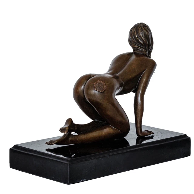 Statue Bronze Femme érotisme Art Sculpture Antique 31cm Aubaho