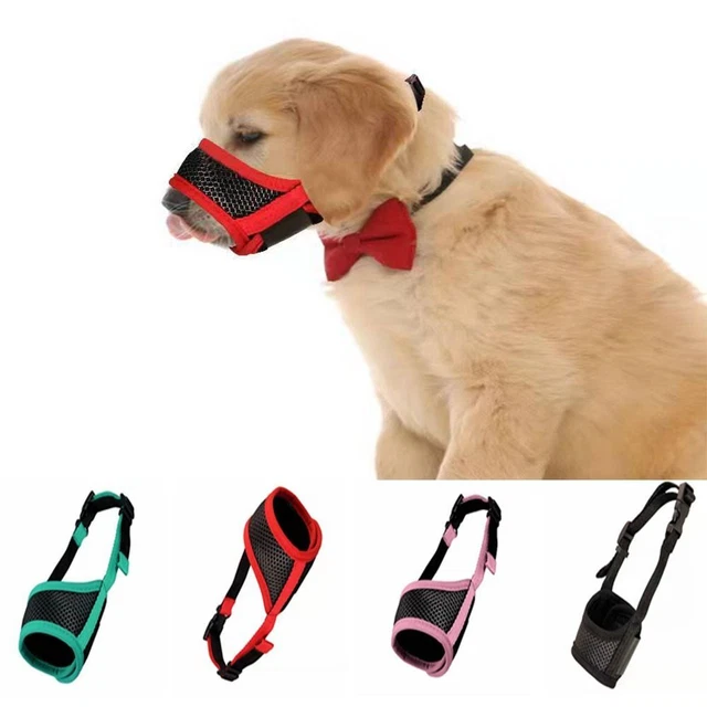 Rubber Mesh Anti Barking Dog Muzzle Pet  Accessories  Prevents Biting
